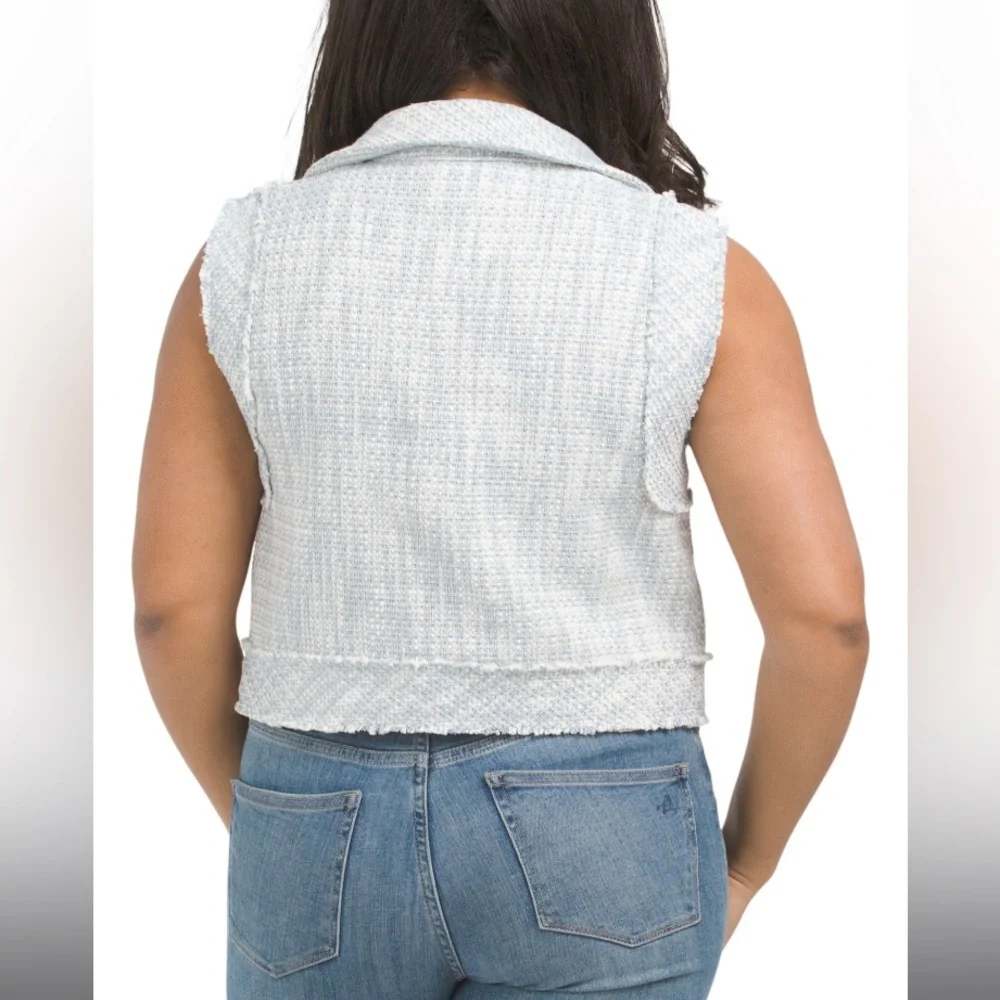 Cupcakes And Cashmere | NEW Women’s Boucle Boxy Vest - Picture 2 of 4